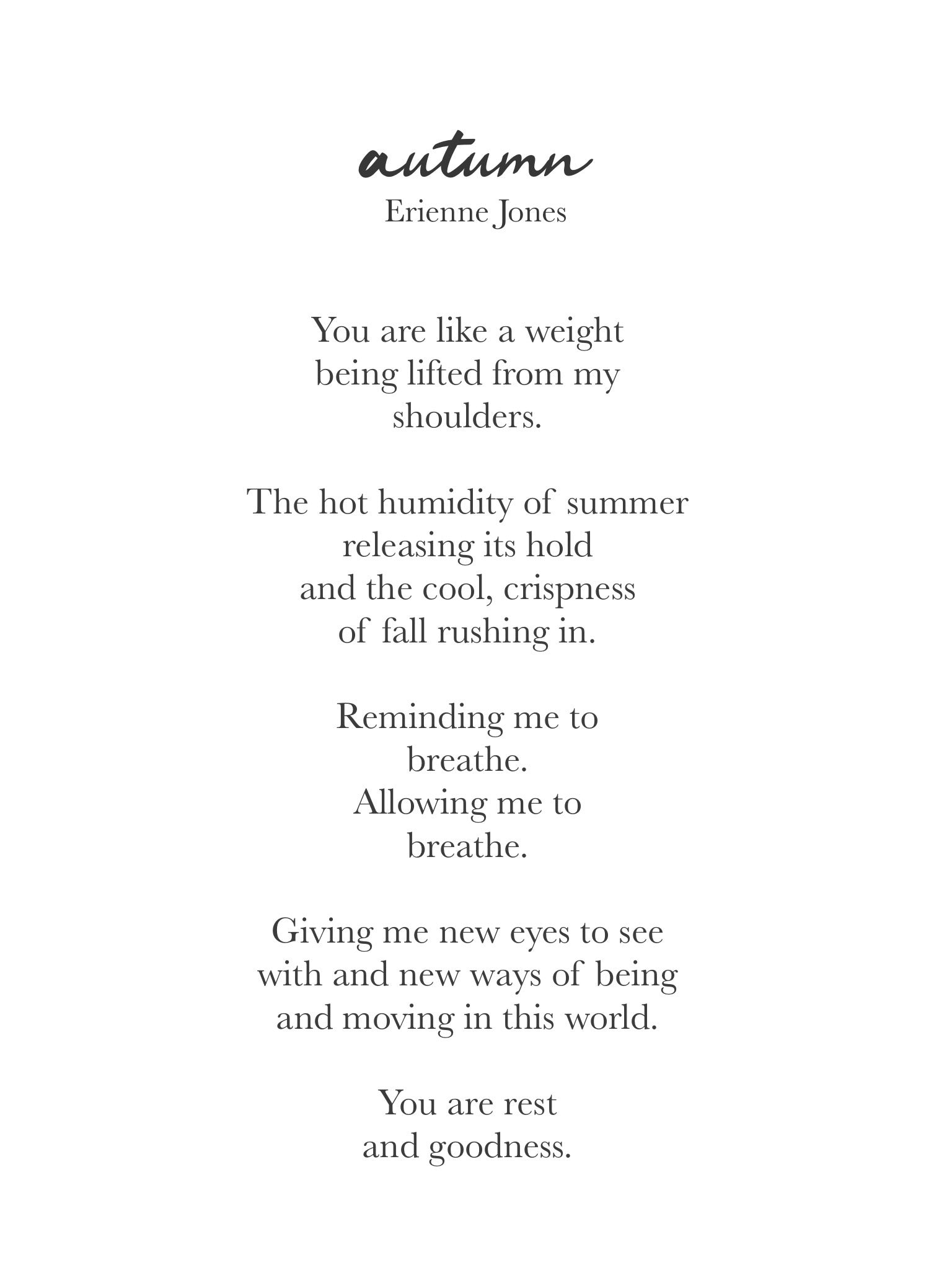 Autumn Poem Prints