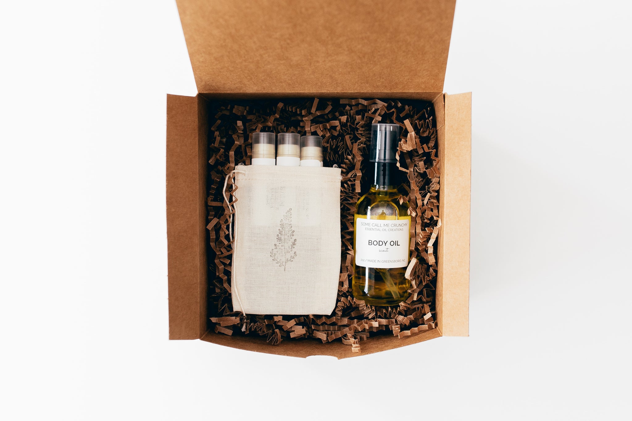 Body Oil + Lip Balm Trio Gift Set