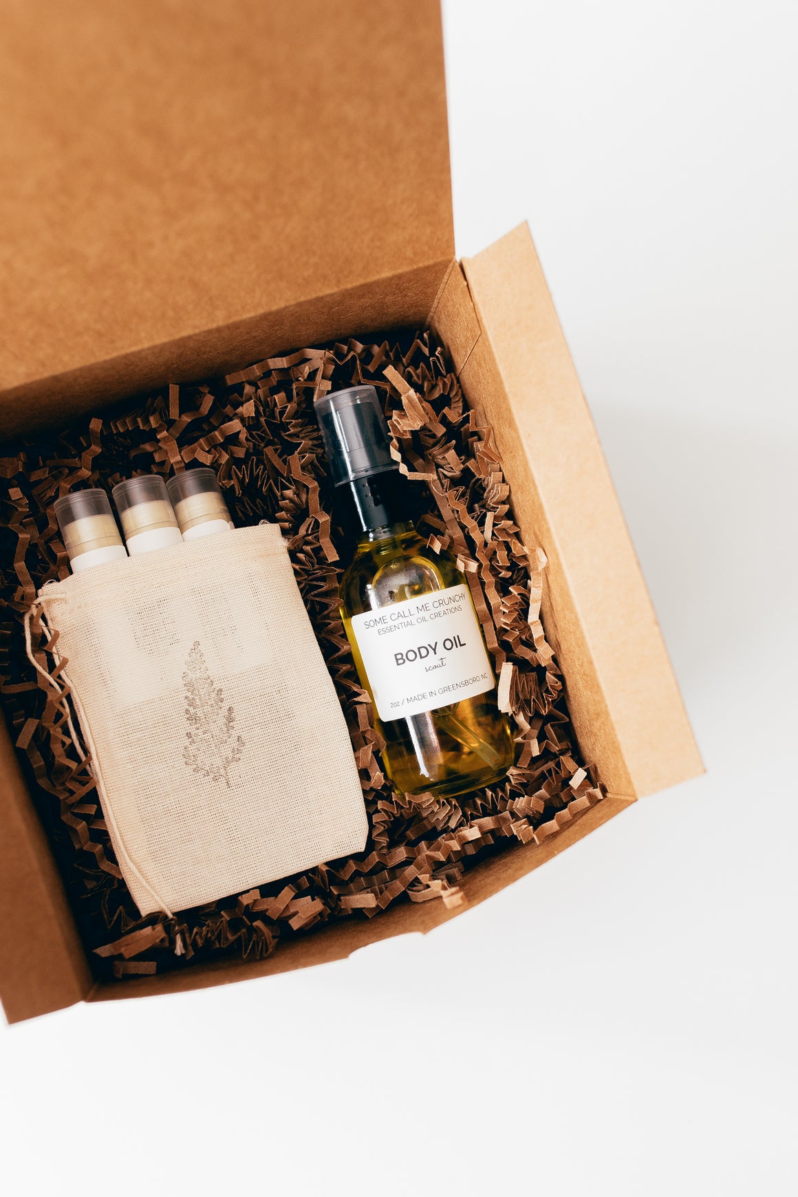 Body Oil + Lip Balm Trio Gift Set