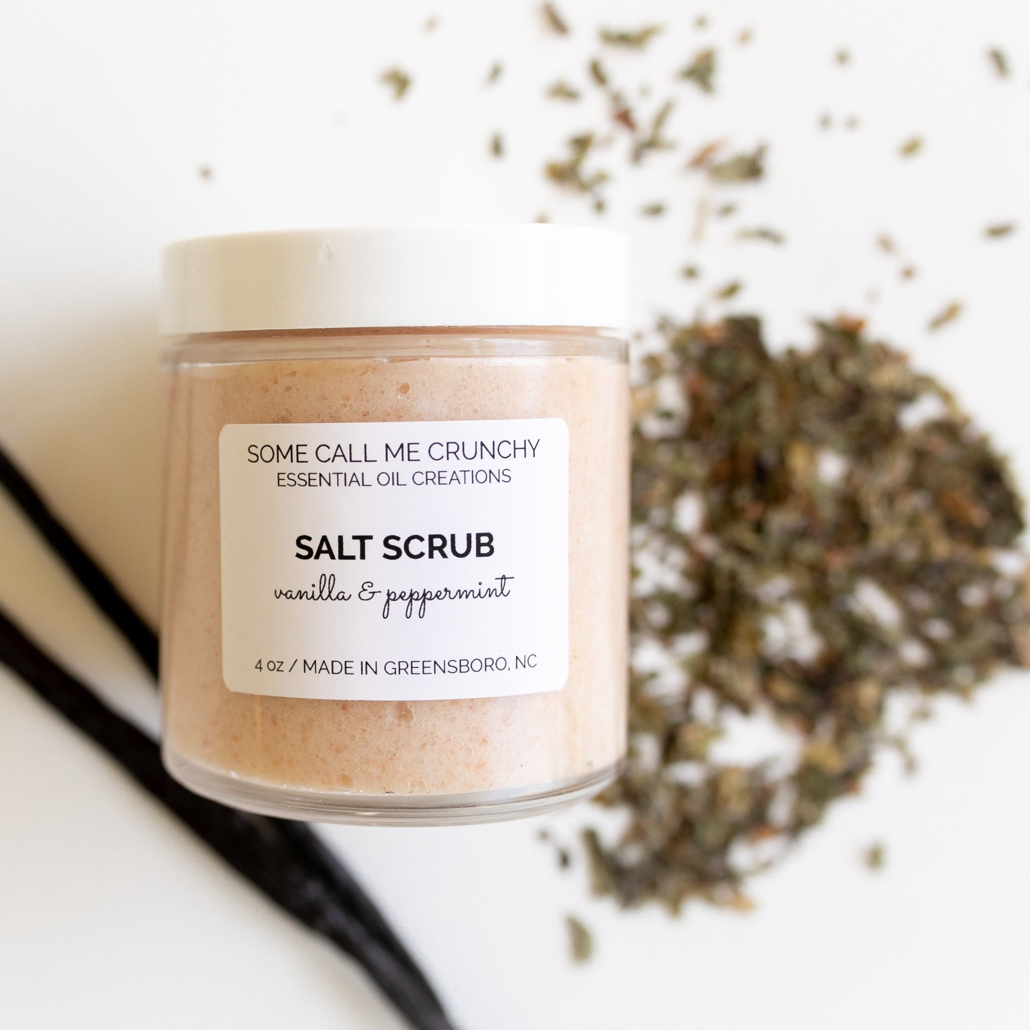 Holiday Salt Scrub ~ Peppermint + Vanilla